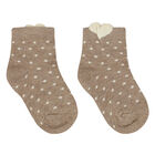 Baby Girls Red, Ivory& Beige Socks (3 Pack), 1, hi-res